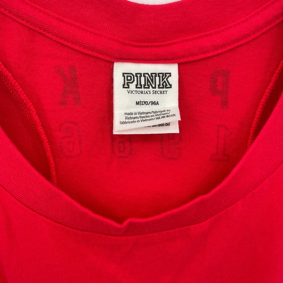 Pink Victoria's Secret Women's Racerback Tank Size Medium - Picture 2 of 4